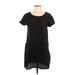 James Perse Casual Dress - Shift: Black Dresses - Women's Size Small