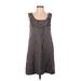 Yoana Baraschi Casual Dress - A-Line Scoop Neck Sleeveless: Gray Print Dresses - Women's Size Small