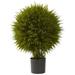 Primrue 25" Artificial Cedar Topiary in Planter Silk/Plastic | 32"H x 45"W x 40"D | Wayfair F98CD0641880400DBCEC90EB0E3BD1D5