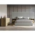 Ebern Designs Torrin 4 Pieces Bedroom Set In Gray Upholstered in Brown/Gray | 54.92 H x 117.32 W x 87.01 D in | Wayfair