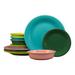Fiesta 12pc Tropical Classic Dinnerware Set - Service for 4 in Blue/Green/Pink | Wayfair 150042554