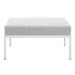 Modway Harmony Metal Outdoor Ottoman w/ Sunbrella Cushion Metal in Gray | Wayfair 665924532343