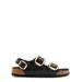 Milano Big Buckle Sandals - Black - Birkenstock Flats