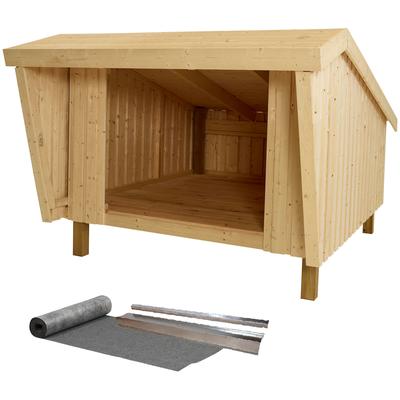 Gartenhaus PLUS "Shelter", beige (natur), Gartenhäuser, inkl. Dachpappe/Aluleisten