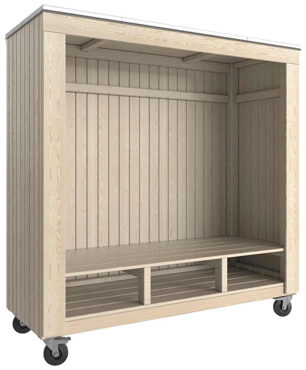 Gartenhaus PLUS "Loungehaus SIESTA Sommerly", beige (natur), Holzwerkstoff, Gartenhäuser, 179x67x183 cm Image