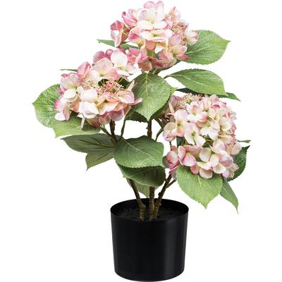 Kunstpflanze CREATIV GREEN "Hortensienbusch", rosa (rosa, creme), H:53cm, Kunstpflanzen, mit traumhaft schönen Blüten Image
