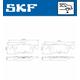 SKF Bremsbelagsatz, Scheibenbremse Hinten Rechts Links für FORD Fiesta VII 1.0 EcoBoost 1.5 TDCi 1.1 Ti-VCT mHEV