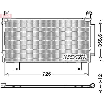 DENSO Kondensator, Klimaanlage für HONDA 80100TLAA01 DCN40032