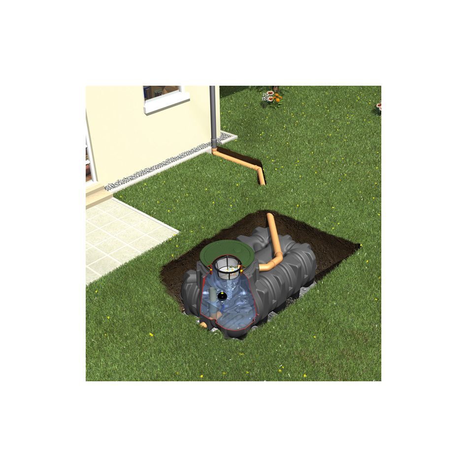 GRAF Flachtank Retentionszisterne Platin XXL, 25000 L