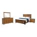 Millwood Pines Brendyn 4 - Piece Bedroom Set in Rustic Honey Wood in Brown | 57.75 H x 65.4 W x 85.6 D in | Wayfair