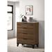 Latitude Run® Brusnice 4 - Drawer 30.6" W Chest in Brown Wood in Brown/White | 45.5 H x 30.6 W x 15.65 D in | Wayfair