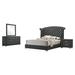 House of Hampton® Jairden 4 - Piece Bedroom Set in Upholstered in Gray | 66.75 H x 96.65 W x 86.35 D in | Wayfair CD628A6D28084115A37CDD15A1818D5F