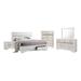 Rosdorf Park Keenin 5 - Piece Bedroom Set in White Wood in Brown/White | 50.75 H x 79.65 W x 83.35 D in | Wayfair 8517685C16FE4A0F9DD77FF9F8A83104