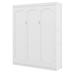 Wildon Home® Boelter Murphy Bed Wall Bed w/ Shelves Wood in White | 88.5 H x 67.7 W x 89.8 D in | Wayfair 5E2F4A6302504E61B40562FCBE2E4897