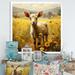 August Grove® Cute Goat Portrait In Meadow II Canvas, Cotton in Yellow | 16 H x 16 W x 1 D in | Wayfair 0C5347B517DB4BE78AA2BBC88BA8FD84