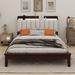 Ebern Designs Kylianne Platform Storage Bed Wood & /Upholstered/Linen in Brown | 39.4 H x 62 W x 85.2 D in | Wayfair