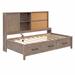 Gracie Oaks Myanni Daybed, Solid Wood in Brown | 50.8 H x 49.9 W x 78.5 D in | Wayfair 106431C172B9408CAA6E237384E0E410