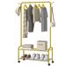 Rebrilliant Nakara 33.4" Metal Rolling Clothes Rack Metal | 64.5 H x 33.4 W x 12.5 D in | Wayfair E9DC7EC51AB74AB5BC301B7272CE348A