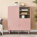 Latitude Run® Aryanni Accent Cabinet Wood in Pink | 47.24 H x 39.4 W x 15.75 D in | Wayfair EB28D70A76A0498D9009868FE8C612BD