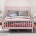 Bungalow Rose Sephra Slat Bed Wood in Pink | 44.9 H x 63 W x 84.1 D in | Wayfair 2BEDB7FBB0BB4257A7869D5565D33FC8
