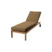 Willow Creek Designs Venice Outdoor Teak Chaise Lounge Wood/Solid Wood in Brown/White | 16.25 H x 25.75 W x 80 D in | Wayfair VEN-LN-CHLN-5425