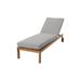 Willow Creek Designs Venice Outdoor Teak Chaise Lounge Wood/Solid Wood in Brown/White | 16.25 H x 25.75 W x 80 D in | Wayfair VEN-LN-CHLN-5402