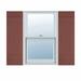 Mid America Mid-America Vinyl, TailorMade Four Board Joined, Board-n-Batten Shutters, w/Shutter-Loks Vinyl in Red/Gray | 46" | Wayfair J41446027