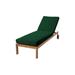 Willow Creek Designs Venice Outdoor Teak Chaise Lounge Wood/Solid Wood in Brown/White | 16.25 H x 25.75 W x 80 D in | Wayfair VEN-LN-CHLN-5446