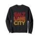 Salt Lake City Souvenir Vintage Retro 70er 80er Jahre Typografie Sweatshirt