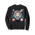 Kawaii Monkey in Space: Cute Astronaut Monkey Sweatshirt