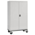 Sandusky Lee 46 W x 24 D x 78 H Steel Transport Mobile Wardrobe