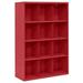 Cubby 66 in. Height All Steel Storage Organizer in Red