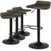 Stools Set of 4 Counter Height Adjustable Swivel Barstools with Footrest for Kitchen Dining Room Restaurant Indoor Outdoor