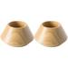 Indoor Plant Pots 2 Pcs Simple Flower Egg Storage Holder Cup Outdoor Ornaments Wooden