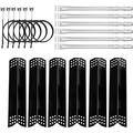 Hisencn Grill Replacement Parts Kit for Grill 6-Burner 720-0969 720-0969G 720-0969GB 720-0969GA Propane Gas Grill Porcelain Steel Heat Plate Stainless Steel Burners 6 Packs
