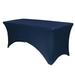 Your Chair Covers - Stretch Spandex 4 ft Rectangular Table Cover Navy Blue