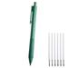 Mechanical Pencils Metal Artist Pencil Set with HB Lead Refills For Art Writing Drafting Drawing Sketch Silver Dark green