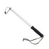120cm Fishing Gaff Telescopic Fish Gaff with Stainless Spear Gaff Hook of Saltwater Offshore Ice Tool Aluminium Pole EVA Handle (Silver)