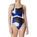 Speedo Women s Glimmer Flyback One-Piece Swimsuit (Speedo Blue 36D)