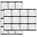 Dry Erase Calendar 2024 - Jan. 2024 - Dec.2024 Yearly Wall Calendar 34.6 x 22.10 Wet & Dry Erase Laminated Vertical/Horizontal - Black