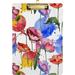 GZHJMY Watercolor Poppy Flower Colorful Floral Clipboards for Kids Student Women Men Letter Size Plastic Low Profile Clip 9 x 12.5 in Silver Clip Whiteboard Clipboards