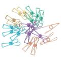 Stainless Steel Clip 20 Pcs Wind-proof Clamp Delicate Folder Binder Bag Clips for Food