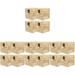 16 pcs Desktop Wood Storage Box DIY Gift Packaging Box with Lock Decorative Practical Wood Box