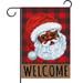 Black Santa Christmas Garden Flag 12.5Ã—18 African American Christmas Xmas Winter Holiday Decoration Outdoor Indoor Outside Porch Door Yard Lawn