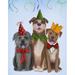 Christmas Party Mutts Poster Print - Funky Fab (24 x 36)