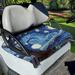Binienty Soft Golf Cart Seat Covers Universal Summer Golf Cart Seat Towel for More 2-Seat Golf Carts Vincent Van Gogh-The Starry Night Golf Cart Anti-hot Accessories Decor