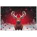 FREEAMG 500 Pieces Christmas Red Elk Jigsaw Puzzle for Adults Teens Kids Fun Family Game for Holiday Toy Gift Home Decor 20.5 x14.9