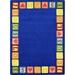 Kid Essentials - Inspirational Area Rugs Blocks of Love 10 9 x 13 2 Multicolored