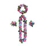 Gratying 4piece Affordable Price Hawaiian Leis - Eco-friendly And Wide Hawaiian Wreath Hawaiian Flower Wreath color 2