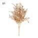 1Pcs DIY Accessories Wedding Favor Christmas Ornament Gift Box Adornment Home Decorations Simulation Flower Gold Silver Simulation Leaf Artificial Plant Christmas Artificial Flower 01